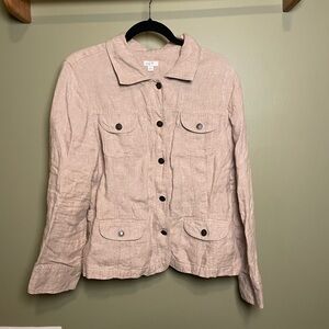 Women’s Linen Button-Up Jacket